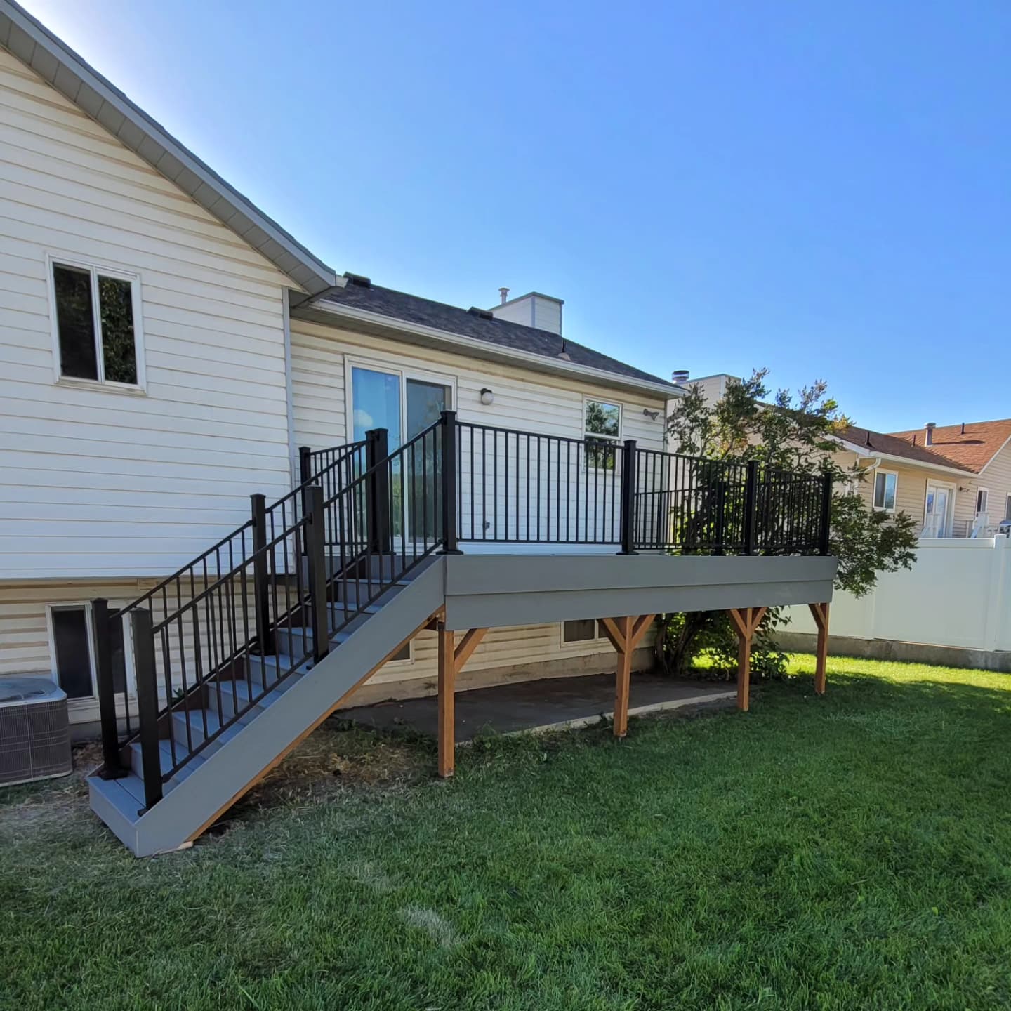 Finished basement living space